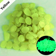 100 Pcs Luminous Glow Stones for Home Garden & Aquarium Decoration