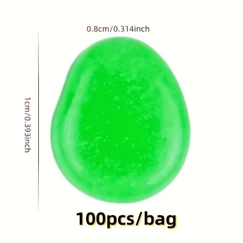 100 Pcs Luminous Glow Stones for Home Garden & Aquarium Decoration