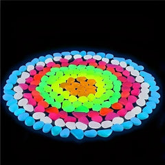 100 Pcs Luminous Glow Stones for Home Garden & Aquarium Decoration