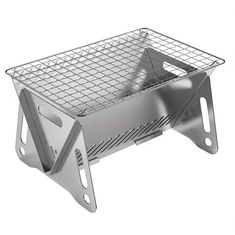 Foldable Stainless Steel BBQ Grill Portable Charcoal Stove
