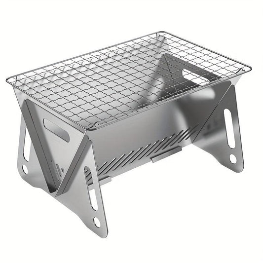 Foldable Stainless Steel BBQ Grill Portable Charcoal Stove