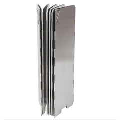10 Panels Folding Stove Windscreen Aluminium Alloy Windshield