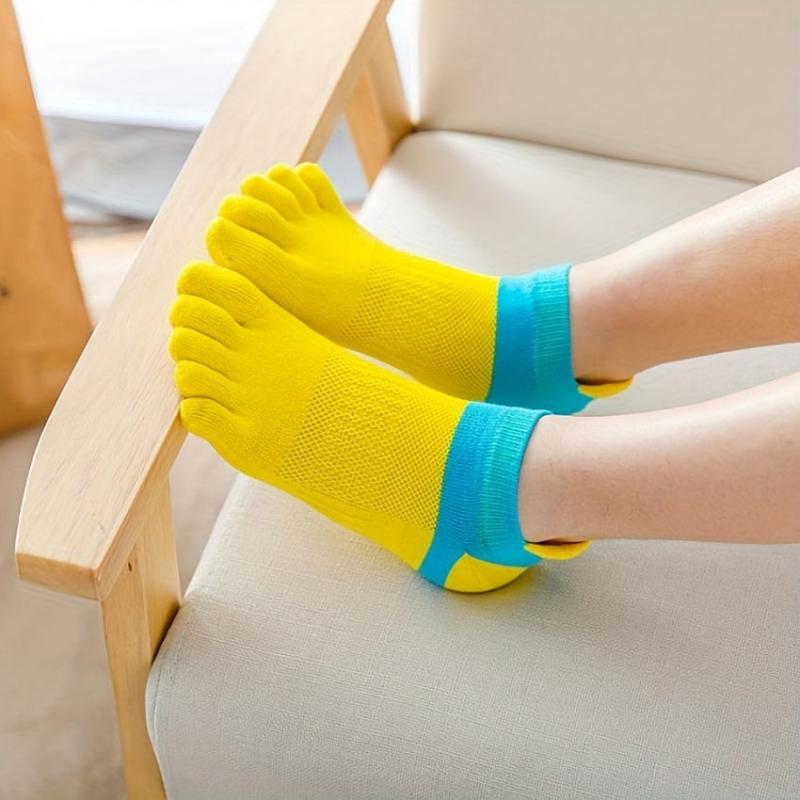 Two Tone Ankle Socks Low Cut Thin Socks for Summer