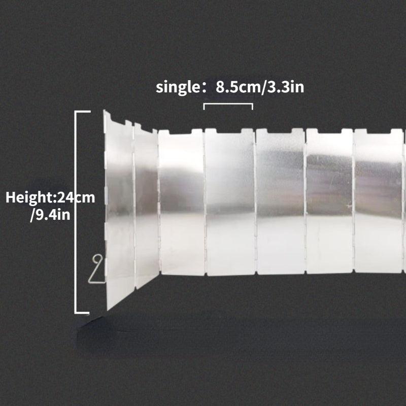 Camp Stove Windscreen Foldable Lightweight Heat Shield Fire Rings