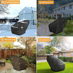 Heavy Duty Snow Blower Cover Waterproof 210D Oxford Anti UV with Drawstring