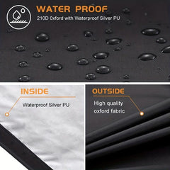 Heavy Duty Snow Blower Cover Waterproof 210D Oxford Anti UV with Drawstring