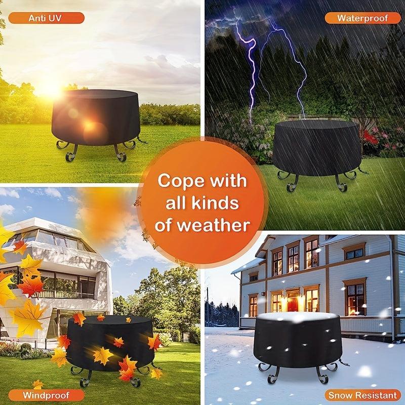 Waterproof Outdoor Fire Pit Cover Round 71 12 121 92 Cm