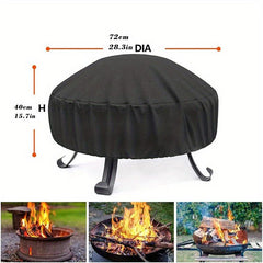 Waterproof Outdoor Fire Pit Cover Round 71 12 121 92 Cm