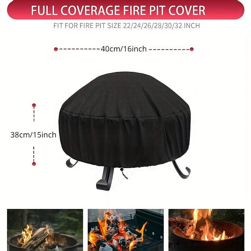Circular Fire Pit 210D Oxford Fabric Fire Hood
