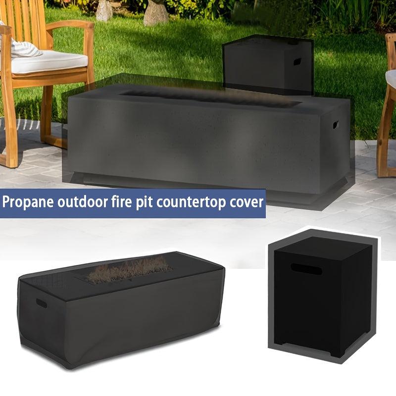 Waterproof Rectangular Gas Fire Pit Table Cover