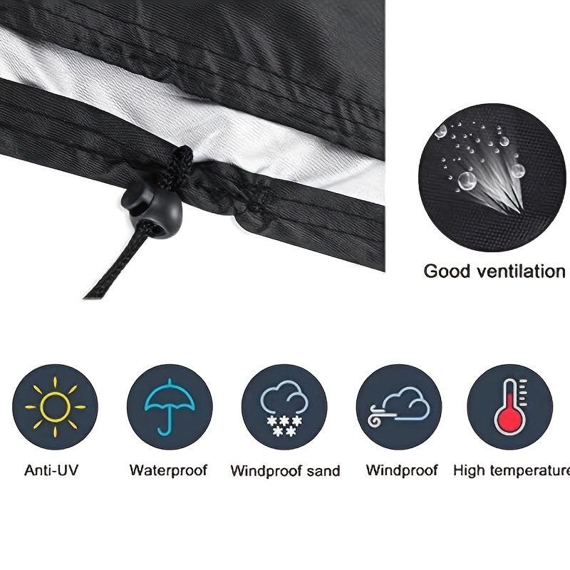 Waterproof Rectangular Gas Fire Pit Table Cover