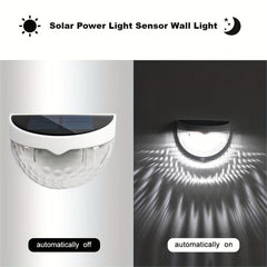 Solar Fence Lights 6 Pack Waterproof LED Garden Home Outdoor Lamp