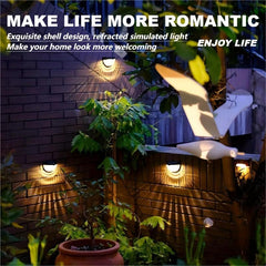 Solar Fence Lights 6 Pack Waterproof LED Garden Home Outdoor Lamp