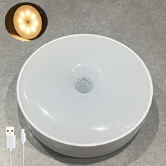 8 LED Motion Sensor Night Light USB Rechargeable Outdoor Deck Light