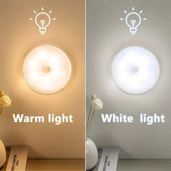 8 LED Motion Sensor Night Light USB Rechargeable Outdoor Deck Light