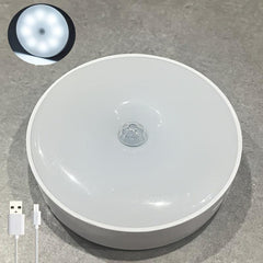 8 LED Motion Sensor Night Light USB Rechargeable Outdoor Deck Light