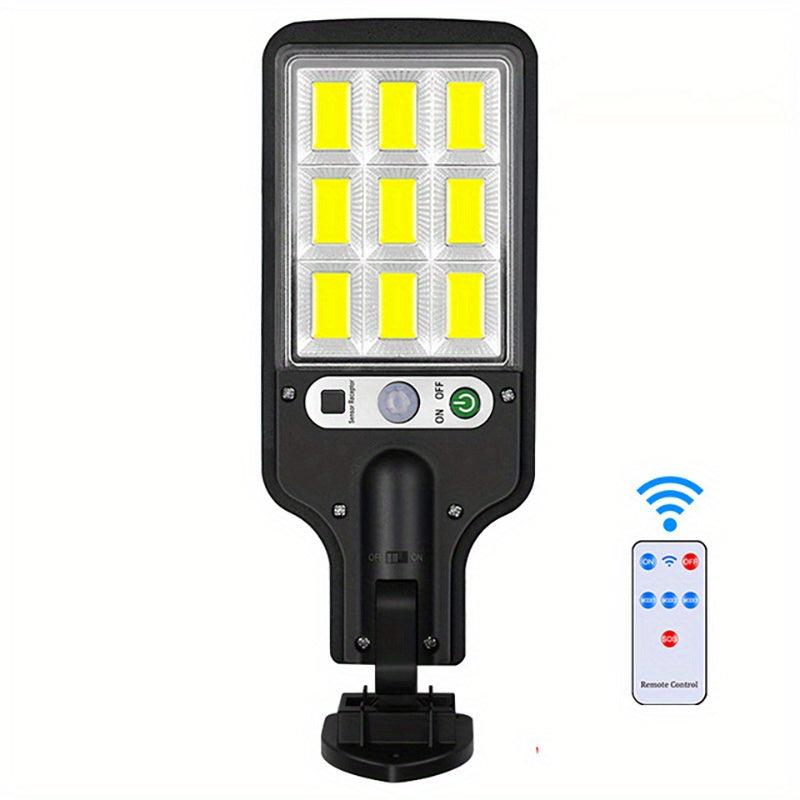 2200W Solar Sensor Street Light with Remote Control LED Wall Light