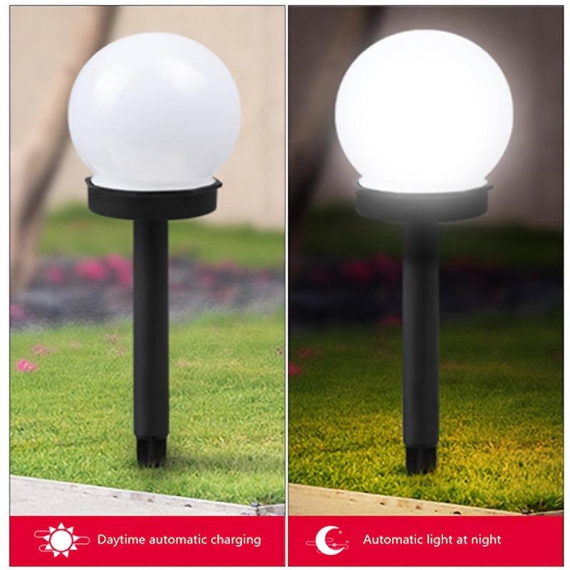 3pcs Solar Pathway Lights Outdoor Waterproof LED Solar Ball Lights
