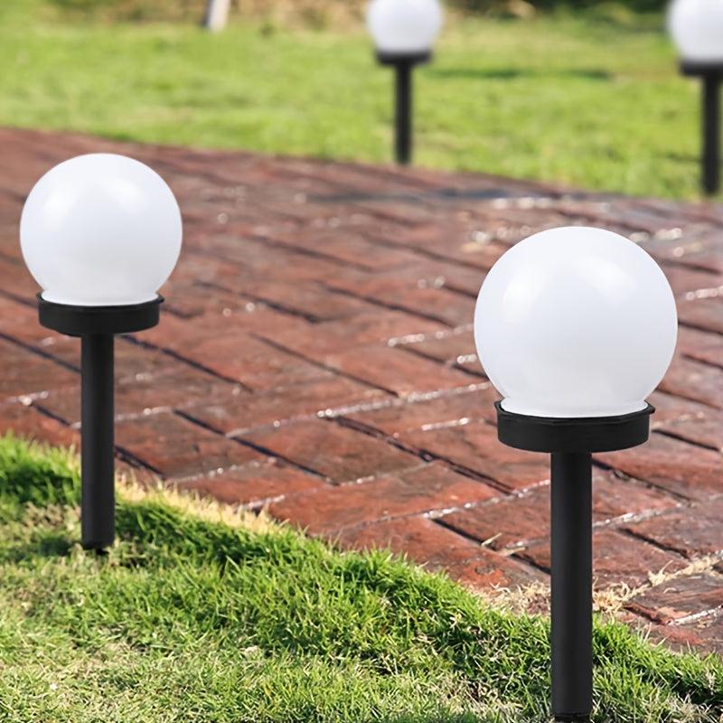 3pcs Solar Pathway Lights Outdoor Waterproof LED Solar Ball Lights