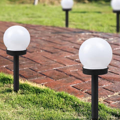 3pcs Solar Pathway Lights Outdoor Waterproof LED Solar Ball Lights