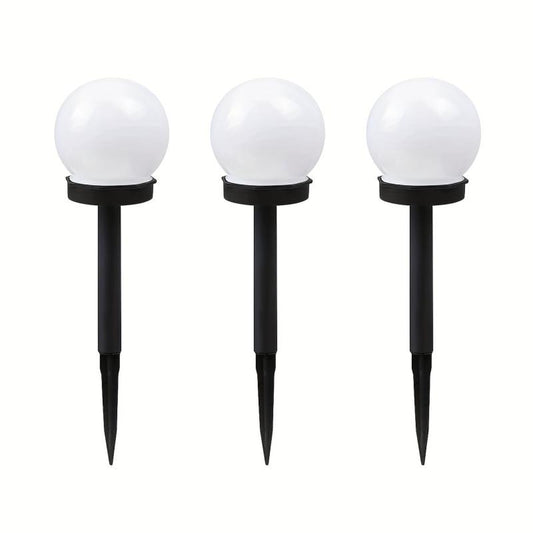 3pcs Solar Pathway Lights Outdoor Waterproof LED Solar Ball Lights