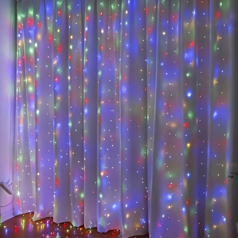 300 LEDs Curtain Fairy Lights String USB 8 Modes Indoor Party Bedroom Decor
