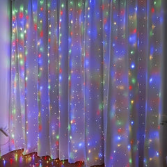 300 LEDs Curtain Fairy Lights String USB 8 Modes Indoor Party Bedroom Decor