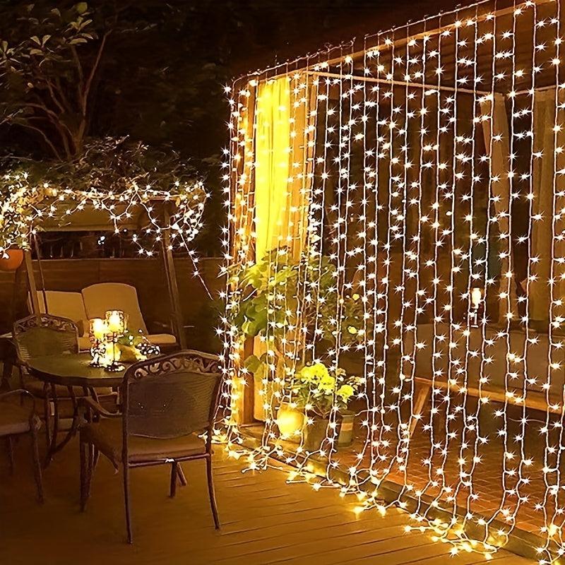 300 LEDs Curtain Fairy Lights String USB 8 Modes Indoor Party Bedroom Decor