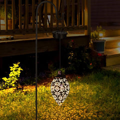 1pc Garden Solar Landscape Light LED Lantern Outdoor Hanging Waterproof Light