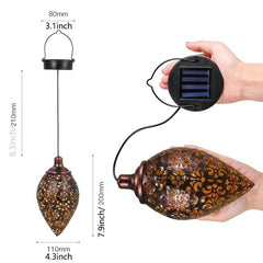 1pc Garden Solar Landscape Light LED Lantern Outdoor Hanging Waterproof Light