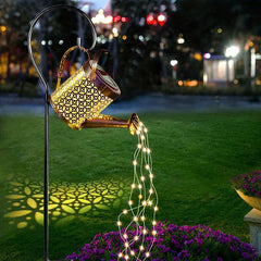 Solar Kettle Light Hanging Sprinkler Light Outdoor Waterproof Flashing Star