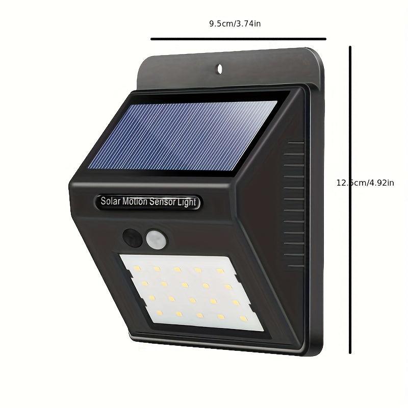 Outdoor Solar Wall Lights with Human Body Sensor - Waterproof