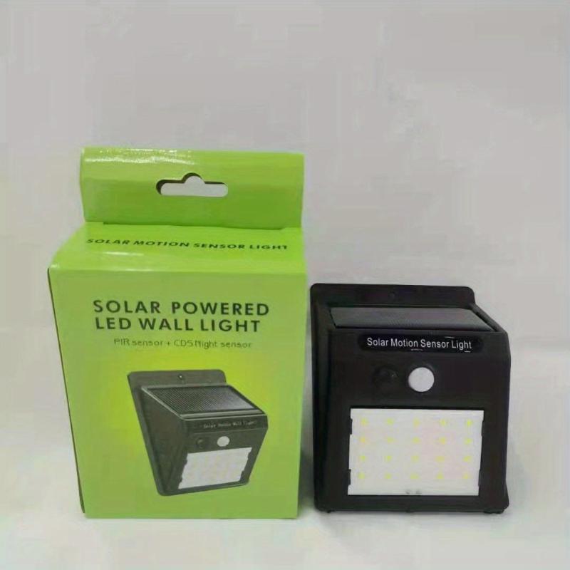 Outdoor Solar Wall Lights with Human Body Sensor - Waterproof