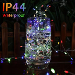 LED Firecracker Fairy Lights 8 Modes Remote Timer Waterproof