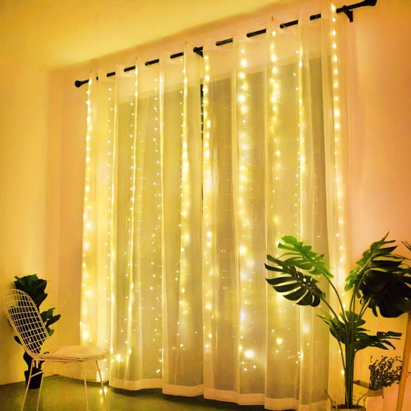 Fairy Curtain Lights USB String Lights Remote Control