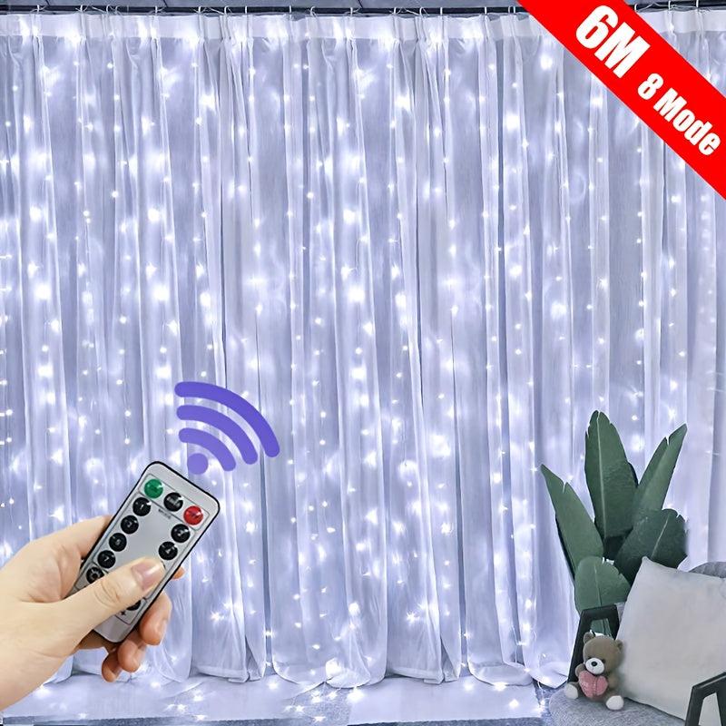 Fairy Curtain Lights USB String Lights Remote Control