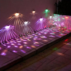2 Pack Solar Fence Lights Outdoor Waterproof Deck Lights