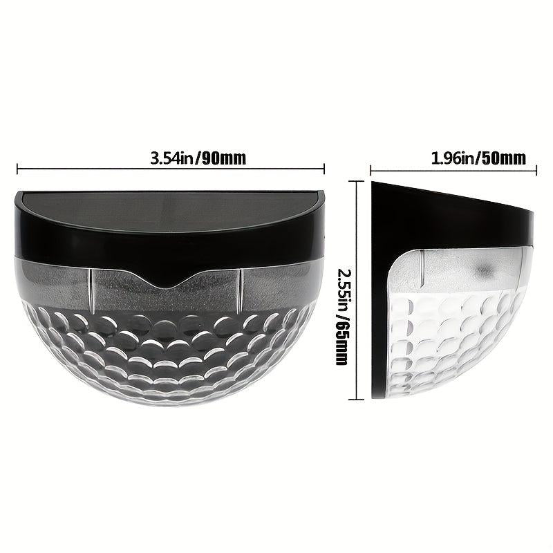 2 Pack Solar Fence Lights Outdoor Waterproof Deck Lights