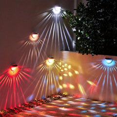 2 Pack Solar Fence Lights Outdoor Waterproof Deck Lights