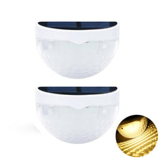 6pcs 6LED Solar Fence Lights Waterproof Outdoor Light