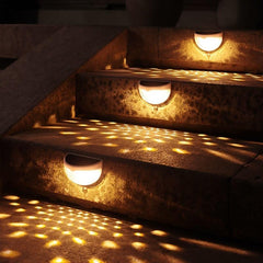 6pcs 6LED Solar Fence Lights Waterproof Outdoor Light