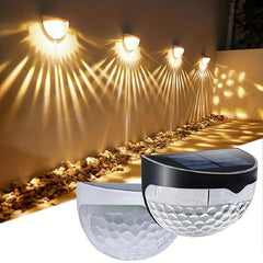 6pcs 6LED Solar Fence Lights Waterproof Outdoor Light