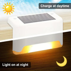 Waterproof Outdoor Solar Deck Lights for Stairs Steps Fences
