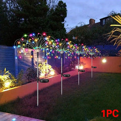 Solar Firework Lights Garden Decor Fairy Lights Outdoor Waterproof Lawn Lamp