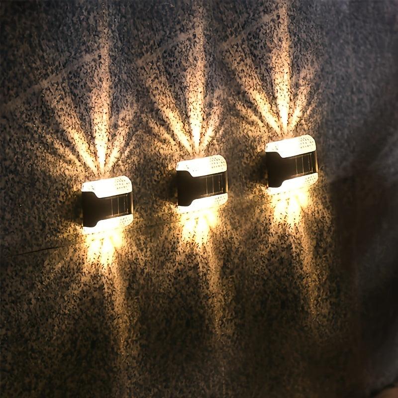 Solar Wall Sconce Outdoor Waterproof LED Light for Garden Patio Yard