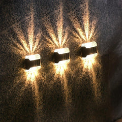 Solar Wall Sconce Outdoor Waterproof LED Light for Garden Patio Yard