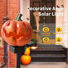 Pumpkin Solar Lawn Light LED Waterproof Garden Decor