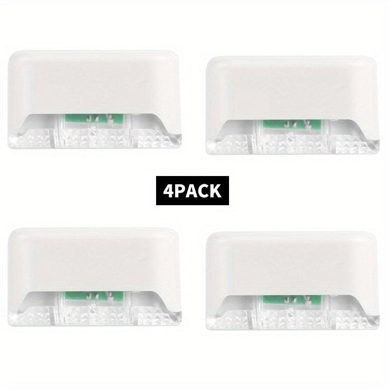 4pcs Solar Fence Wall Light Outdoor Garden Waterproof Wall Railing Corridor