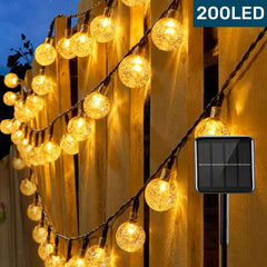200 LED Solar String Lights Outdoor Waterproof Globe Lights