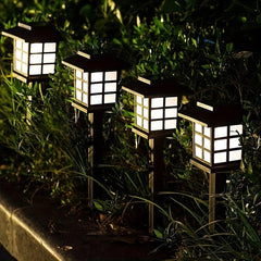 2pcs Solar Garden Light Waterproof LED Lawn Light